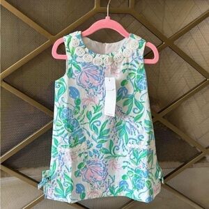 Lilly Pulitzer Floral Kids Dress - Green, Blue, Pink